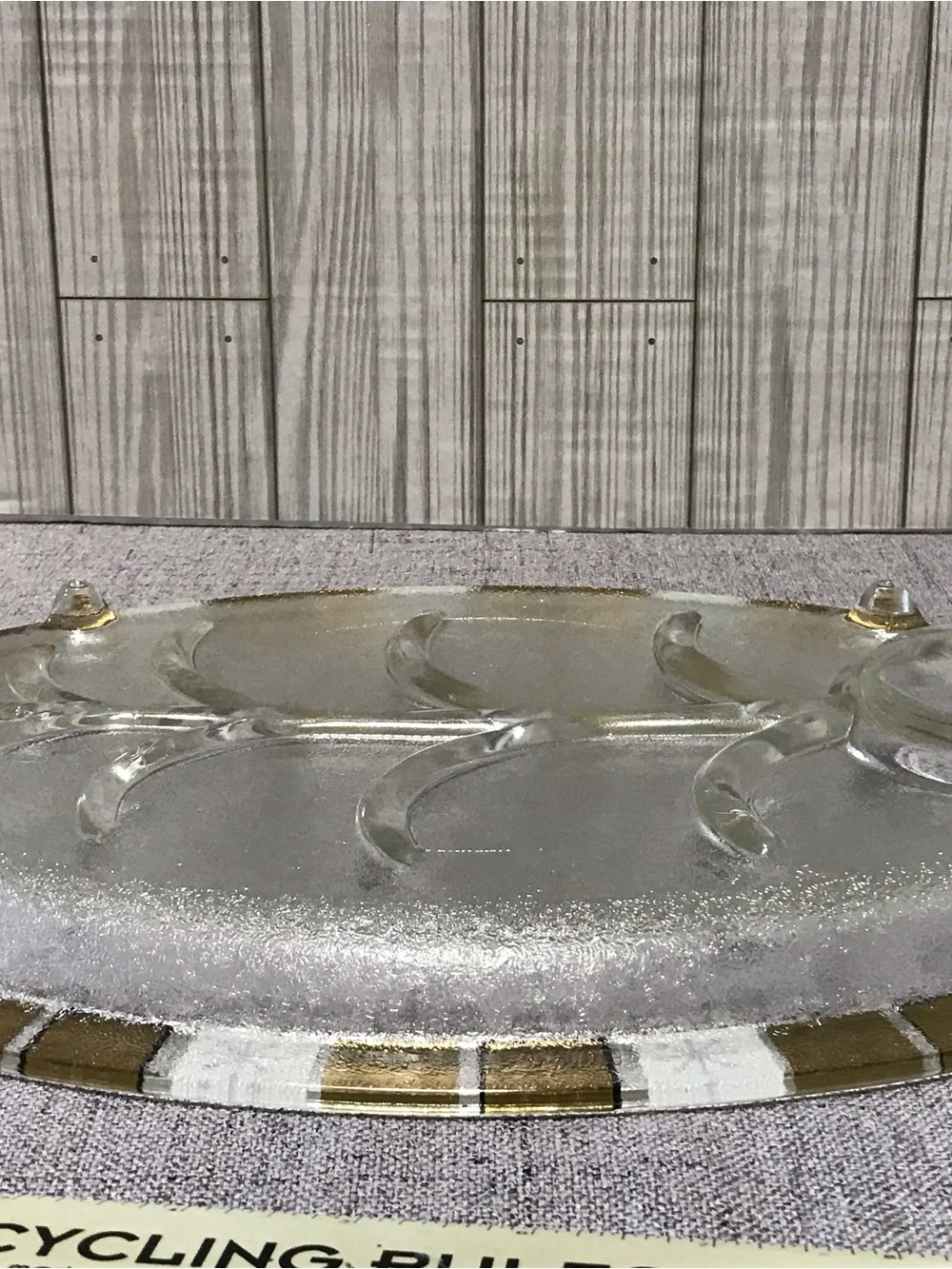 Vintage Mid Century Modern Inland Glass Meat Platter